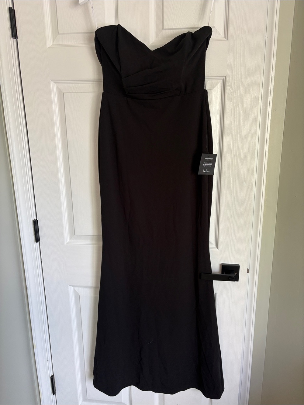 Lulu's Black Gown - Wedding Guest Dress Strapless
